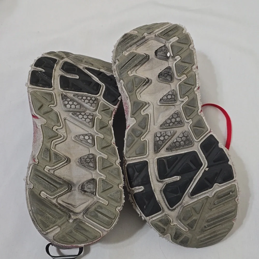 Hoka Red and Gray‎ Running Shoes 10